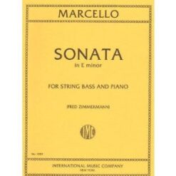 Marcello Benedetto Sonata in e minor Op. 1 No. 2 Bass and Piano by Fred Zimmermann - International